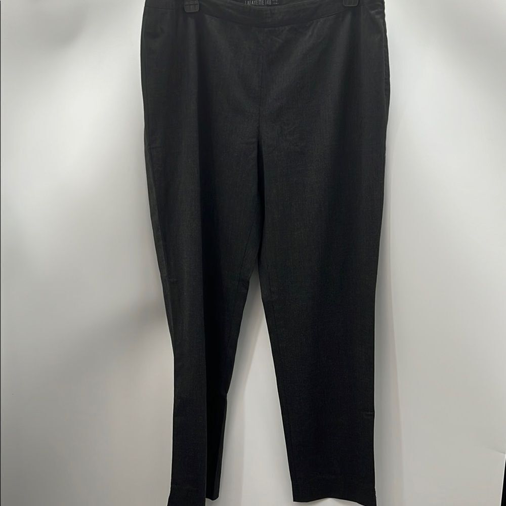Lafayette 148 New York Black Straight Leg Pants